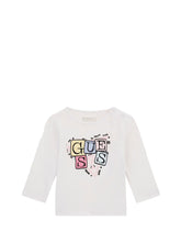 GUESS 1 USCITA Guess Ls T-Shirt Baby Bimba - Bianco Bianco